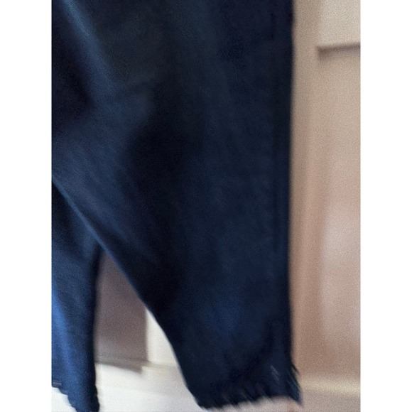 Westbound Women's Blue Denim Cropped Capri Pants Lace‎ Up Hem Size 16 - Picture 11 of 11